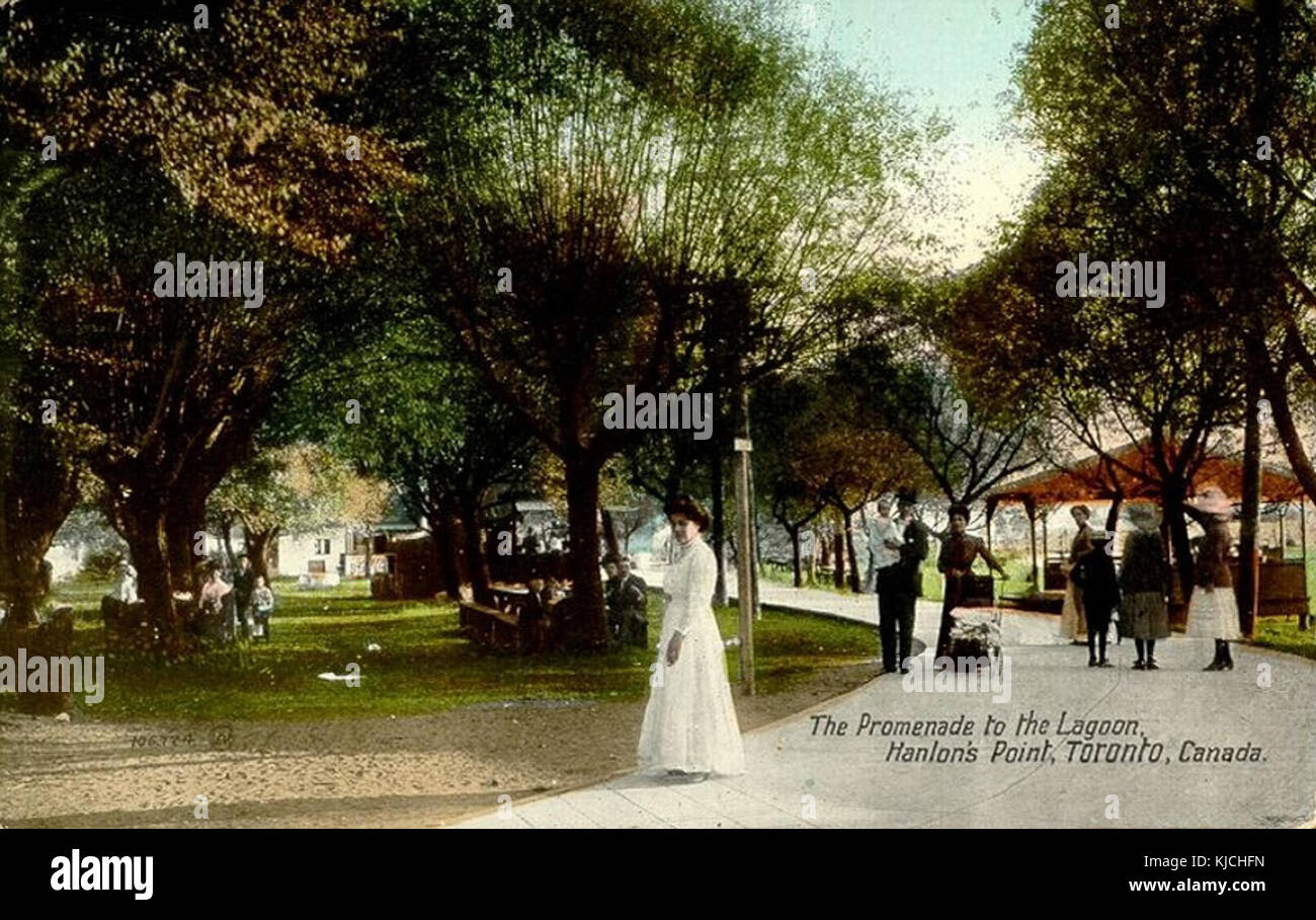 Promenade to the Lagoon, Hanlan's Point, Toronto Canada Stock Photo Alamy