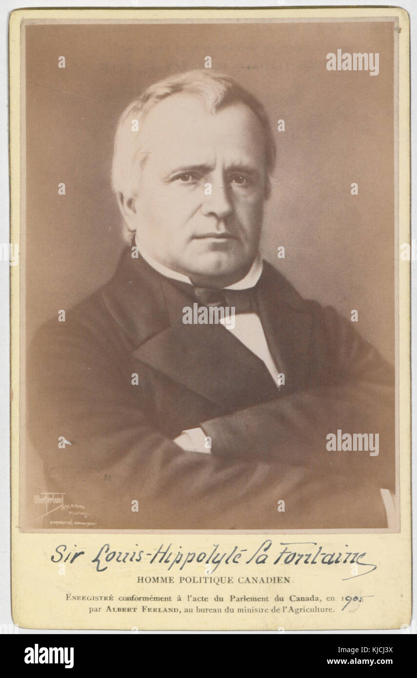 Sir Louis Hippolyte la Fontaine (HS85 10 16600 Stock Photo Alamy