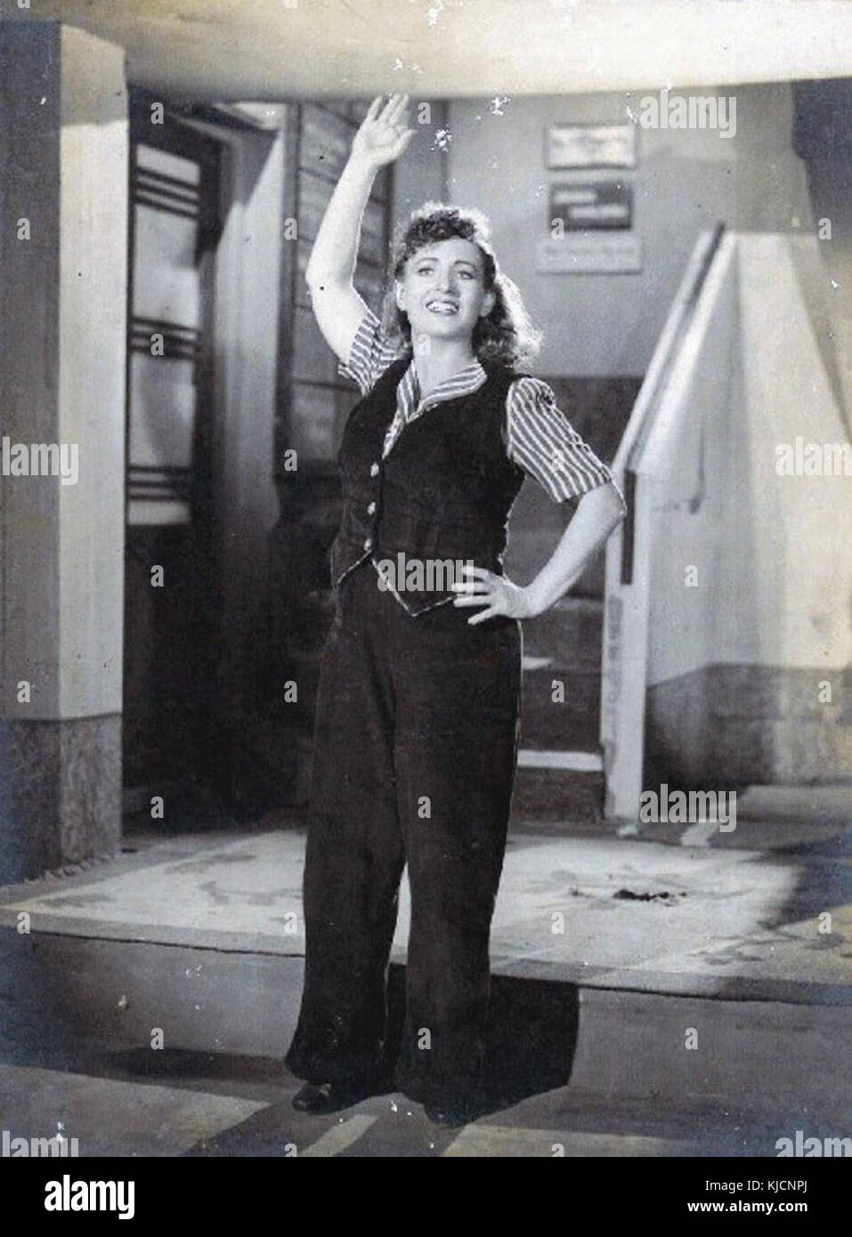 Fearless Nadia in 11 O'Clock (1948) Stock Photo