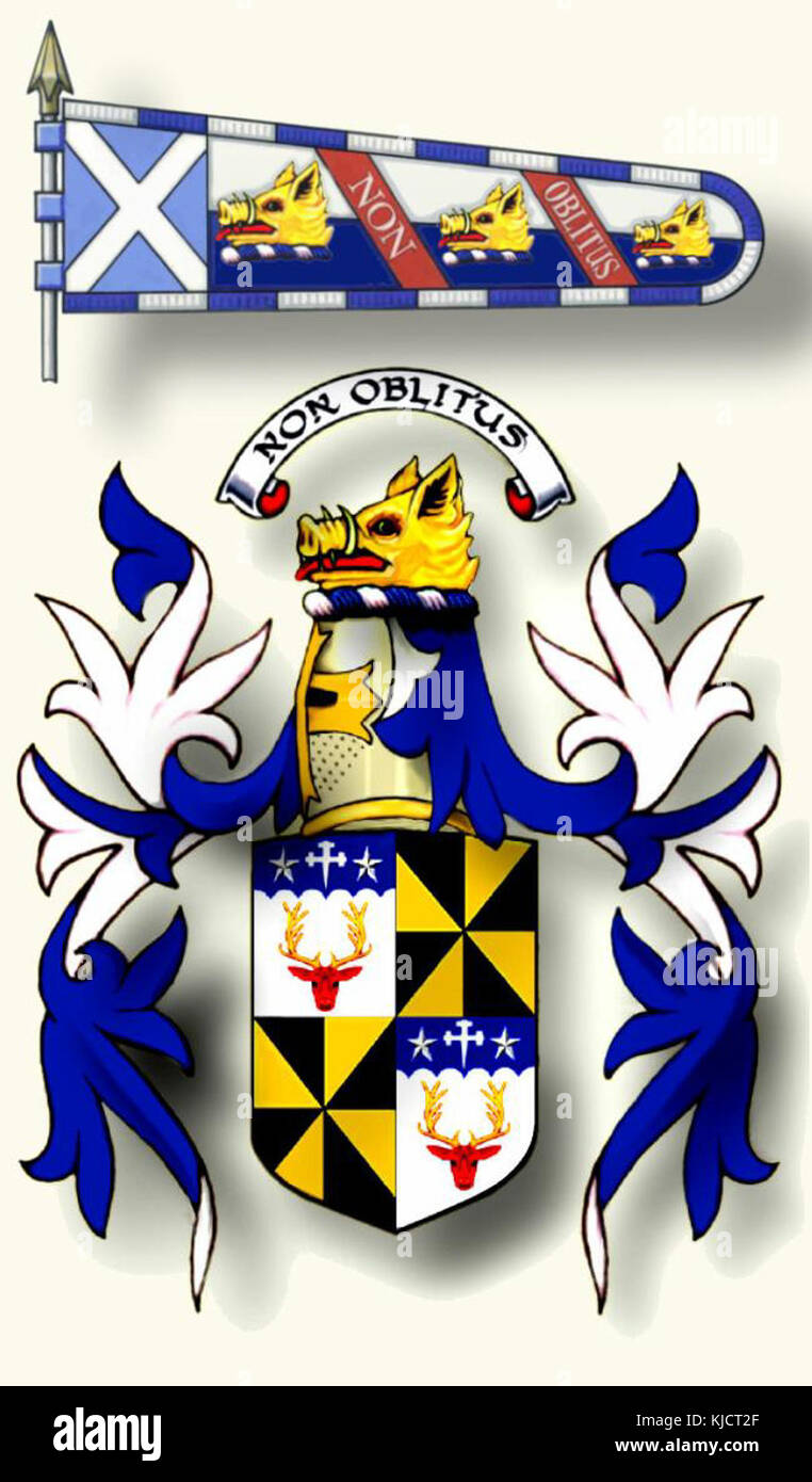 MacTavish of Dunardry arms Stock Photo