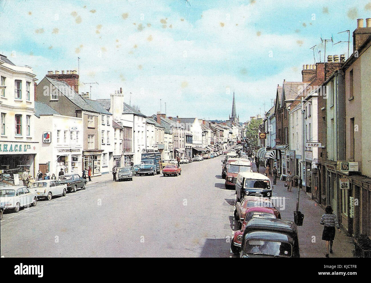 Monmouth Monow Street 1970s Stock Photo Alamy