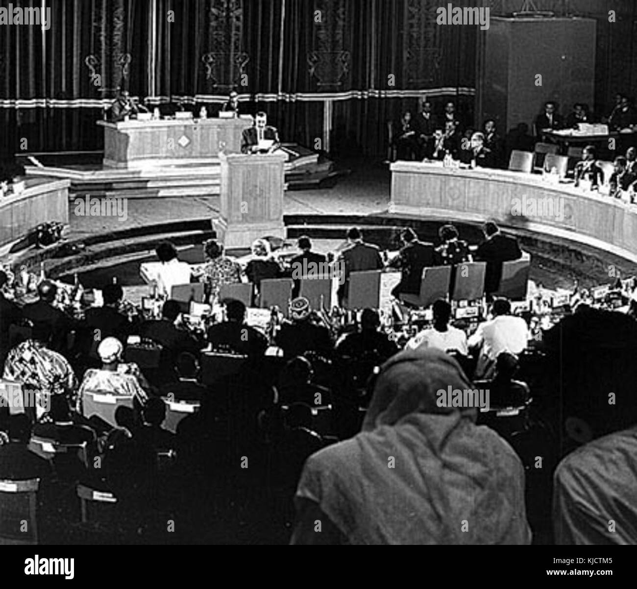 Nasser at African Summit 1964 Cairo Stock Photo Alamy