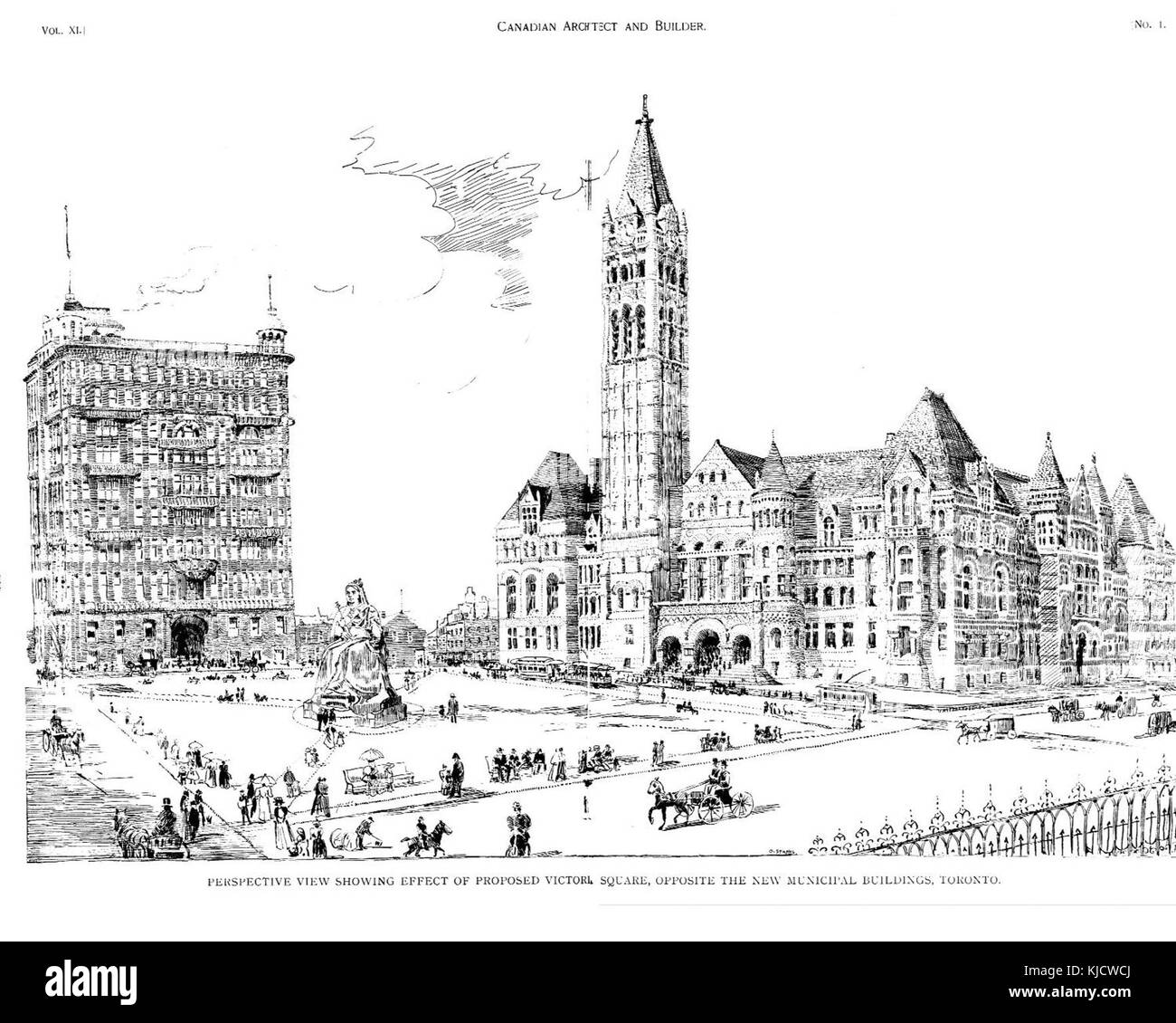 Proposed Victoria Square Toronto Stock Photo Alamy