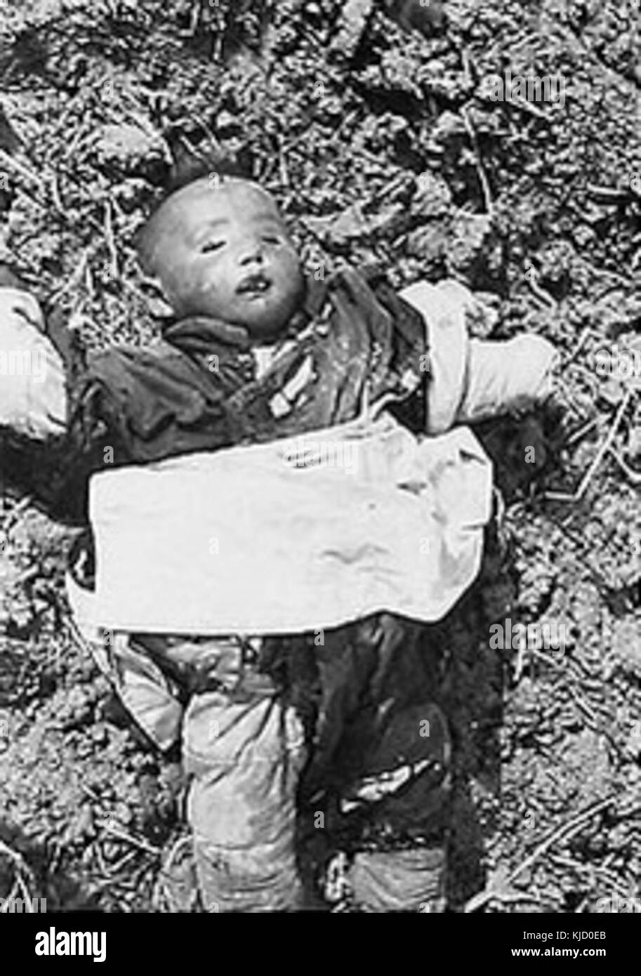 Child killed in Nanking massacre Stock Photo