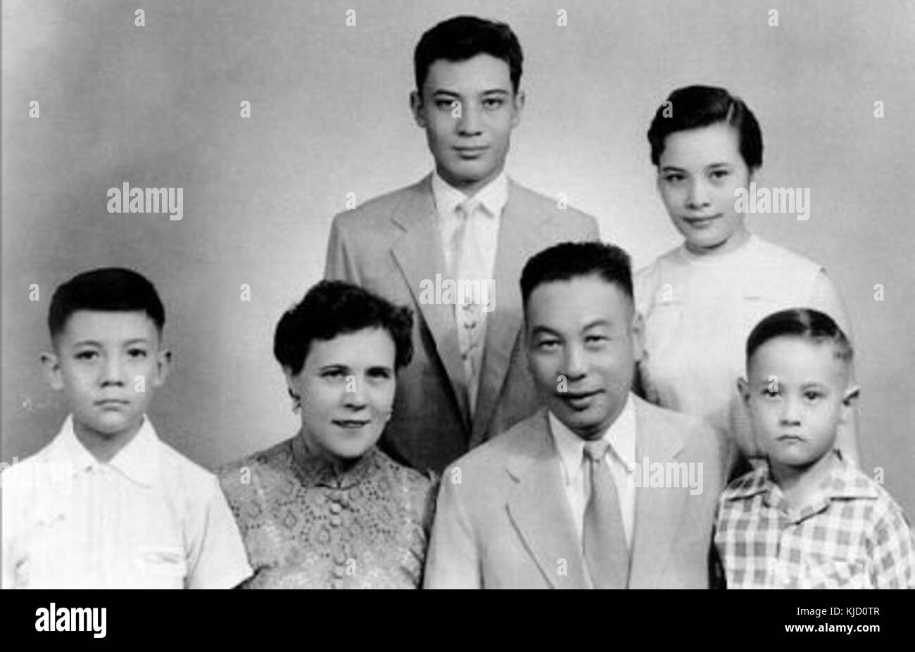 Chiang Ching kuo family Stock Photo