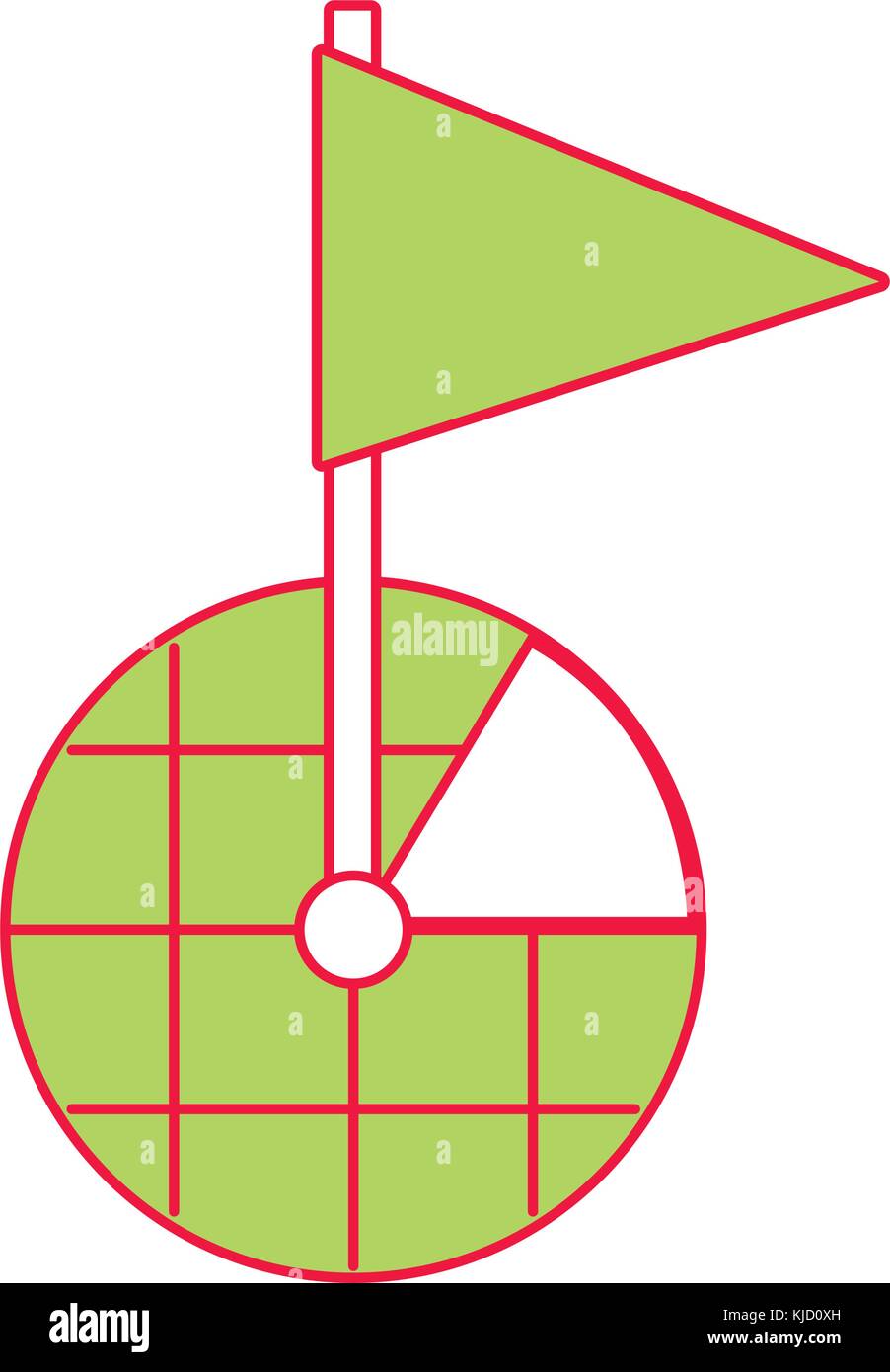 gps navigation screen pointer map flag marker symbol Stock Vector Image ...