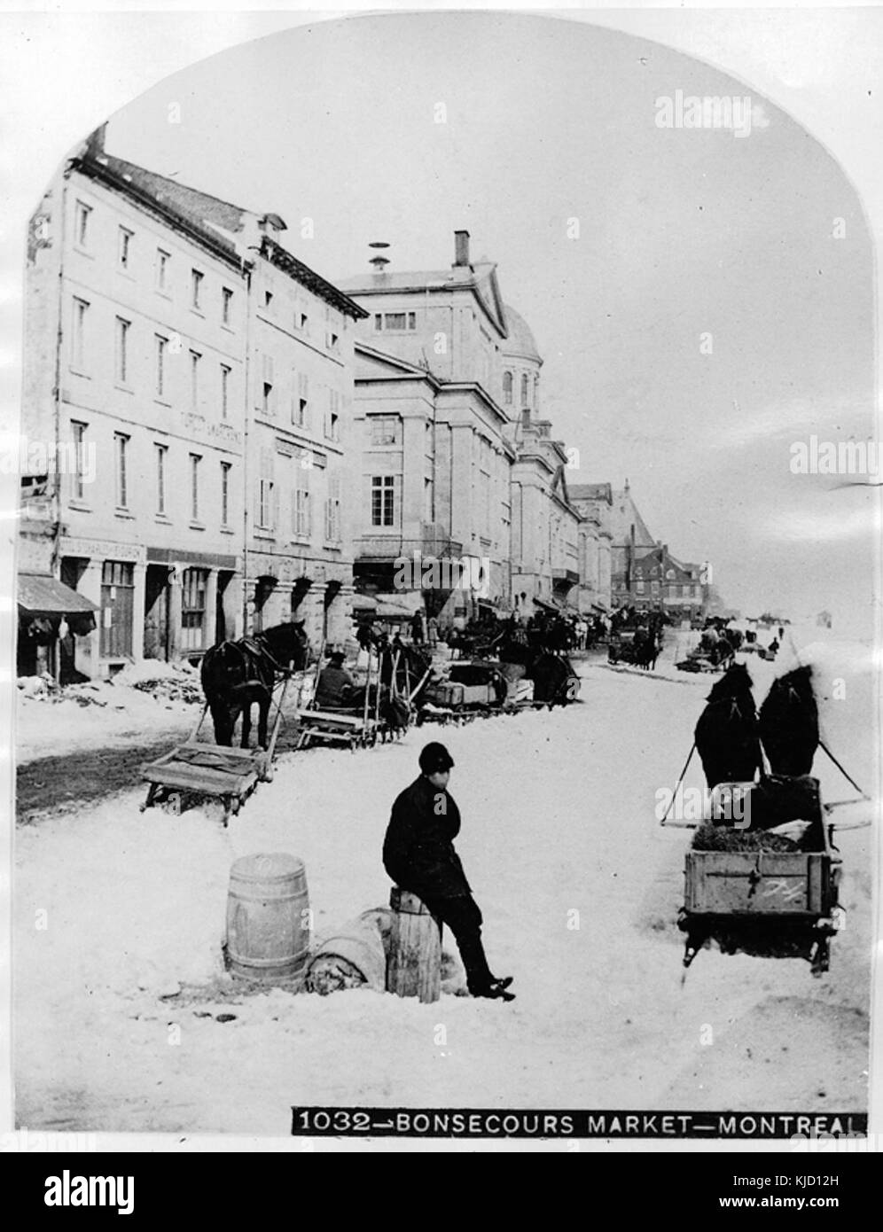 Bonsecours Market, Montreal, QC, about 1875 Stock Photo Alamy