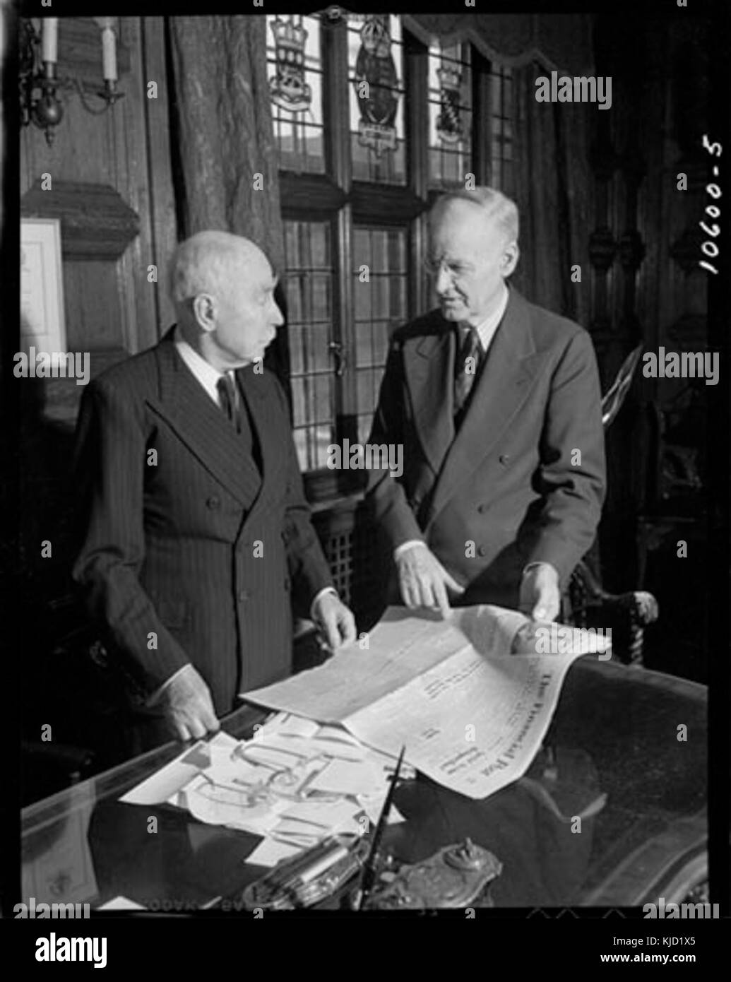 Colonel J.B. McLean and Horace Hunter Stock Photo Alamy