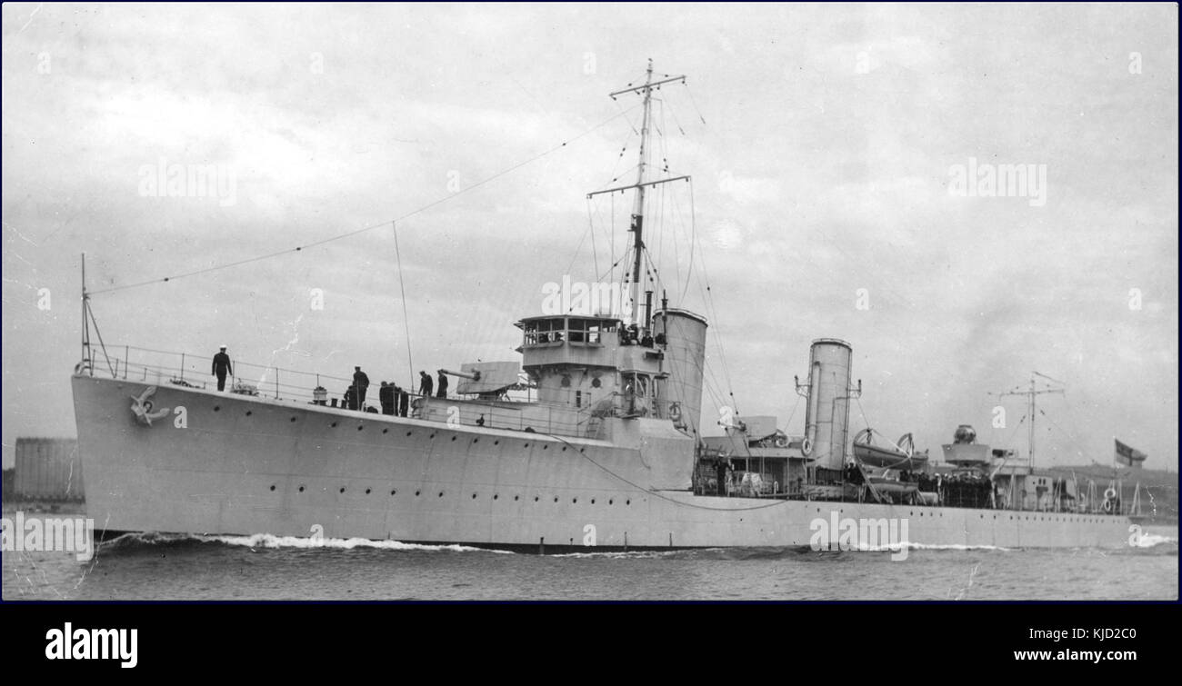 HMCS Champlain circa 1932 KMD 03502 Stock Photo Alamy