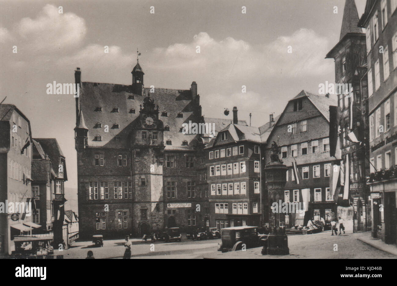 Marburg an der Lahn, Rathaus, 1939 (1 Stock Photo Alamy
