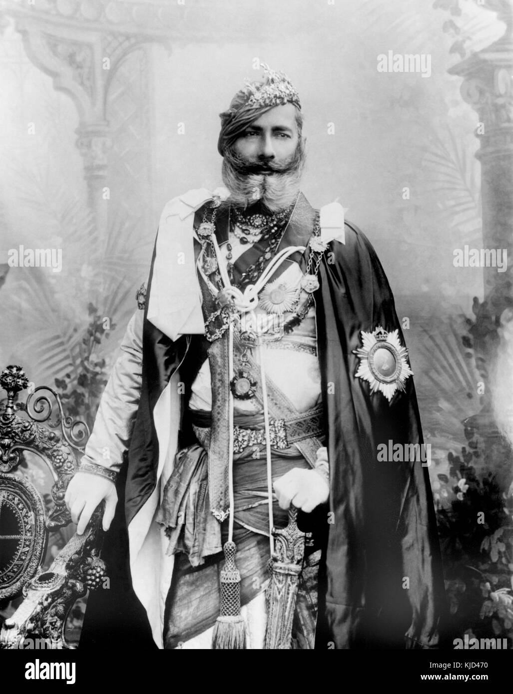 Rajput ruler Black and White Stock Photos & Images - Alamy