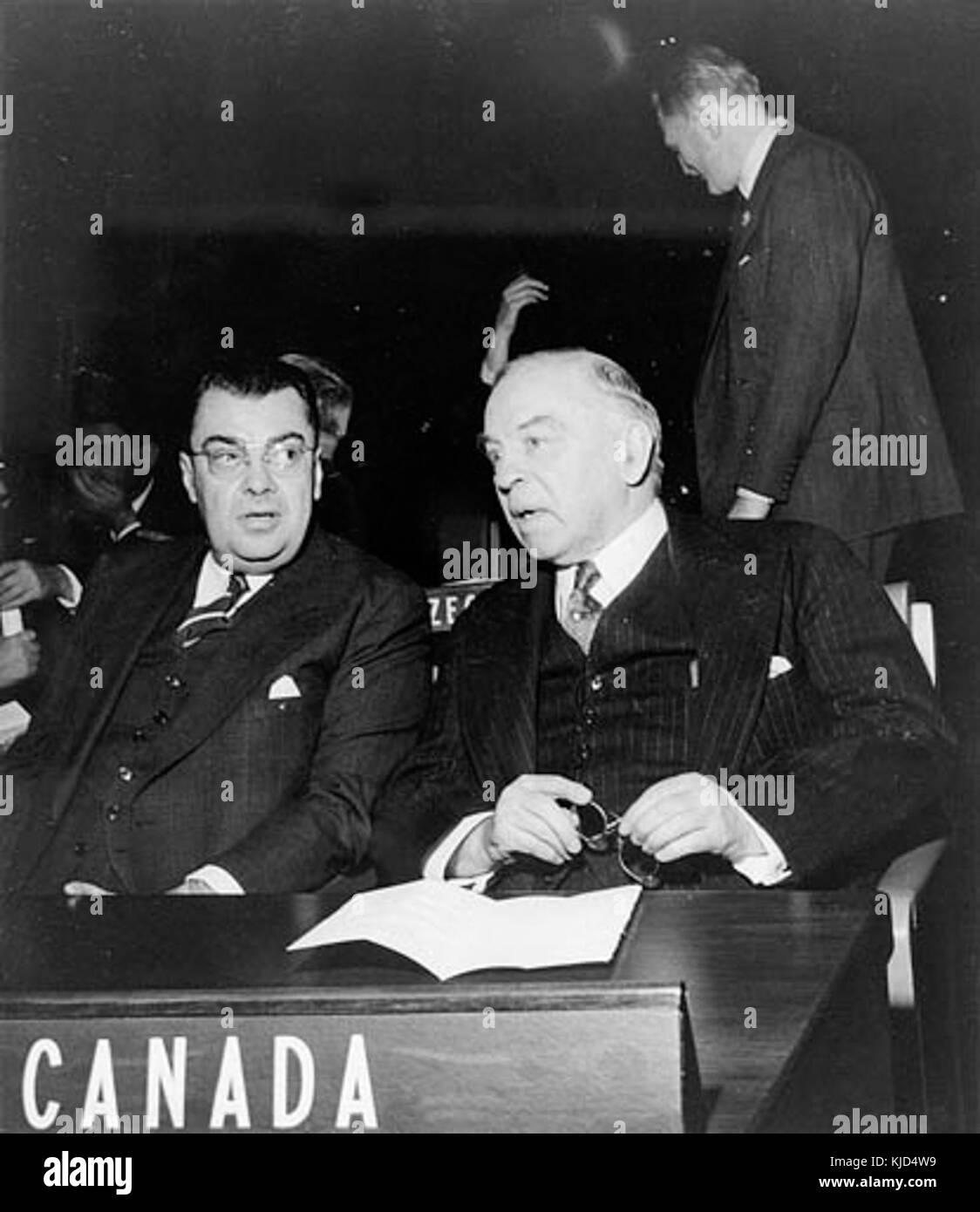 Paul Martin with Mackenzie King Stock Photo