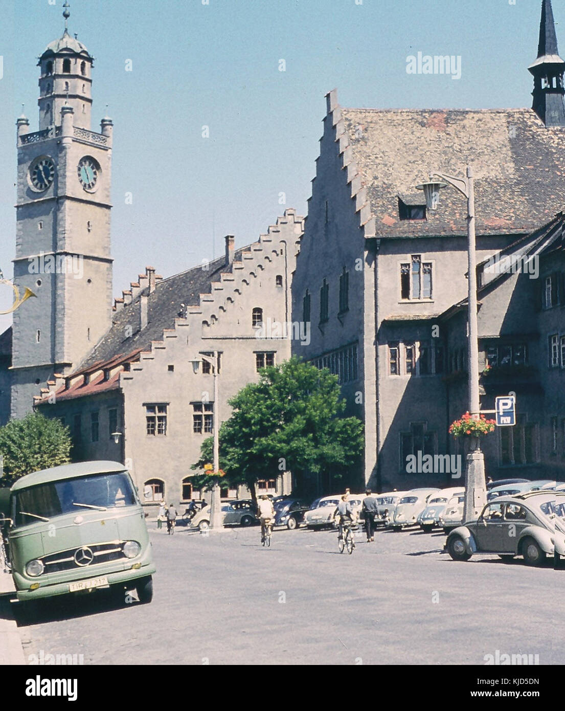 Ravensburg Marienplatz 1960er Stock Photo
