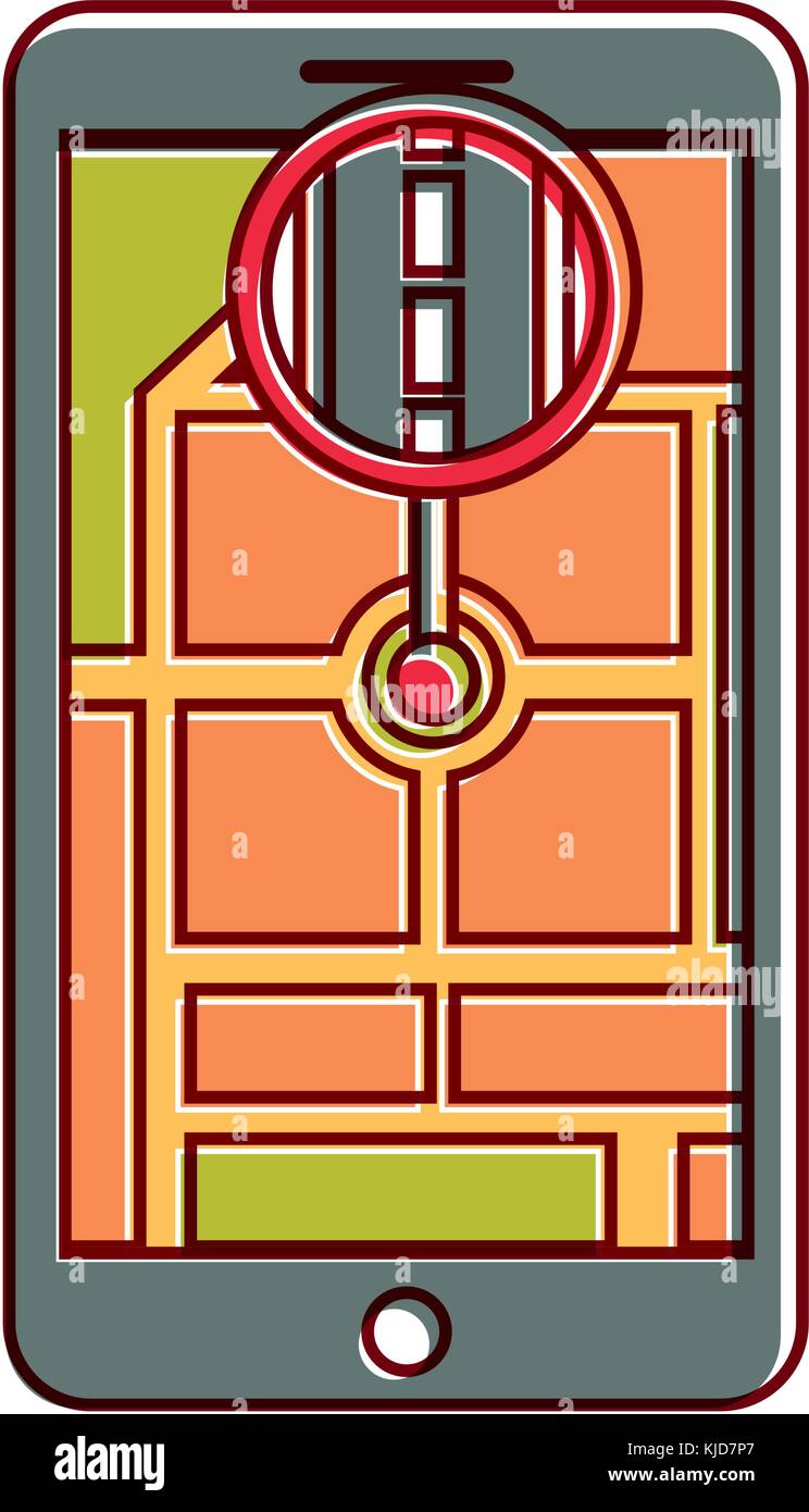 gps navigation pointer map location road city Stock Vector Image & Art ...