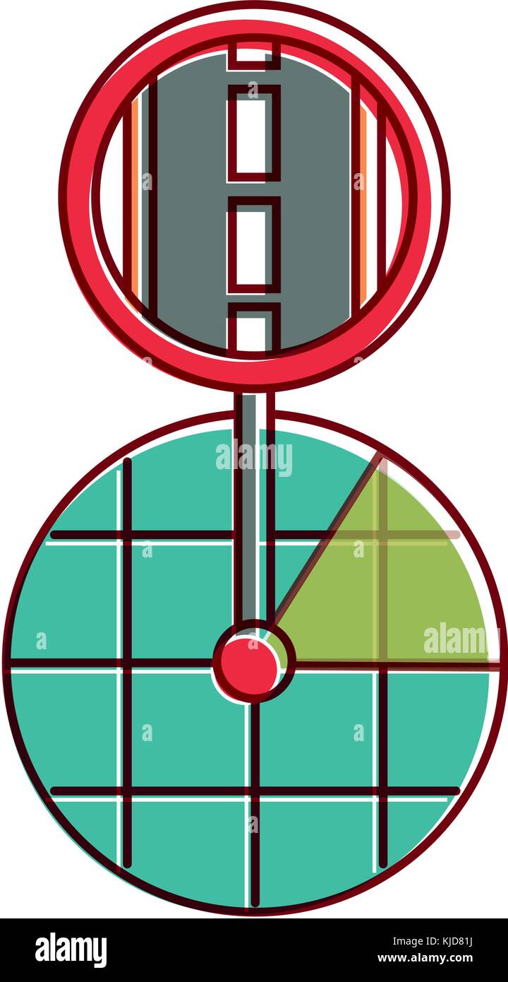 gps navigation screen pointer map road Stock Vector Image & Art - Alamy