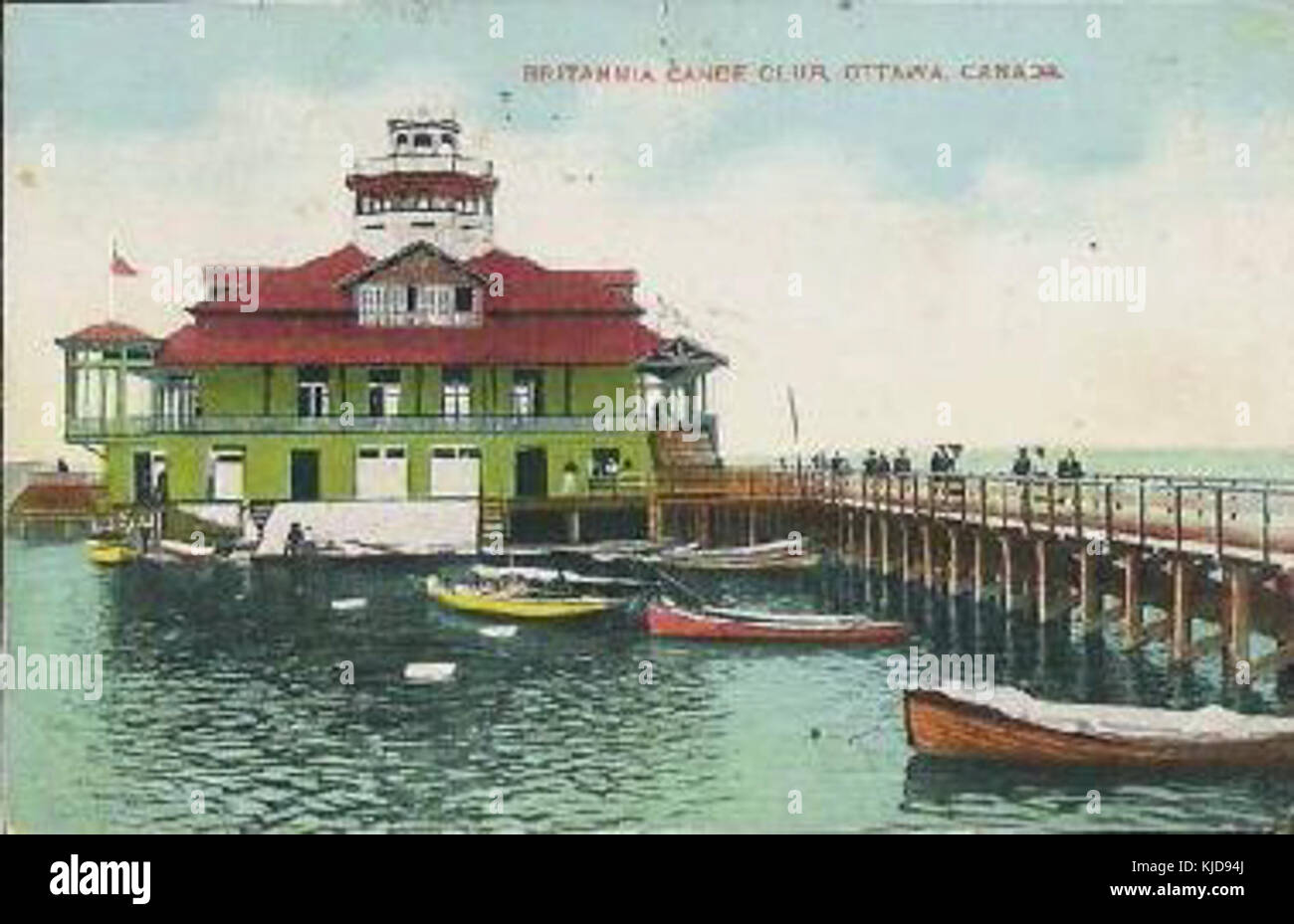 Britannia Canoe Club Ottawa Ontario 1907 Stock Photo Alamy