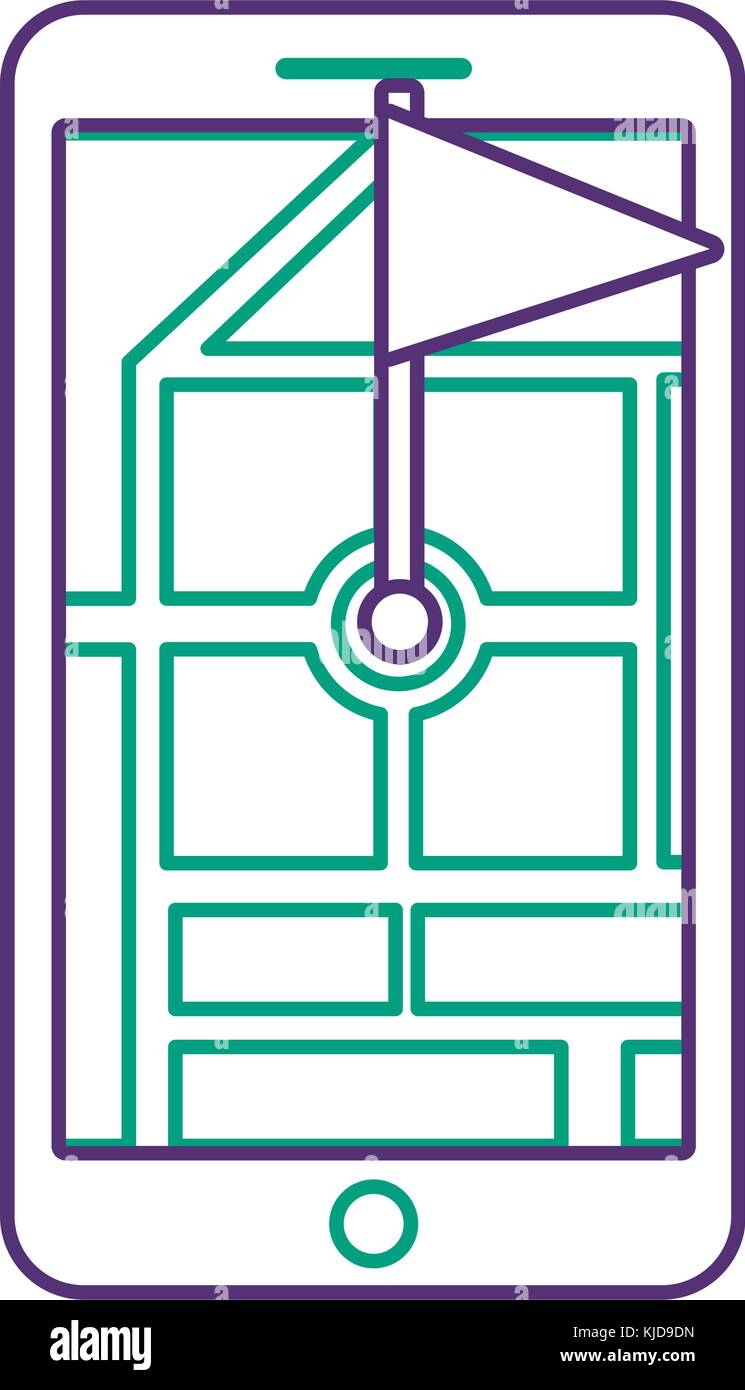 gps navigation pointer map flag location Stock Vector Image & Art - Alamy
