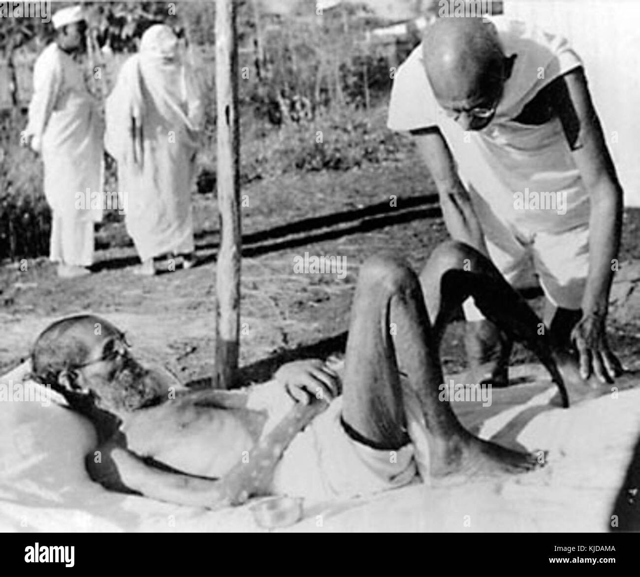 Gandhi leper Stock Photo