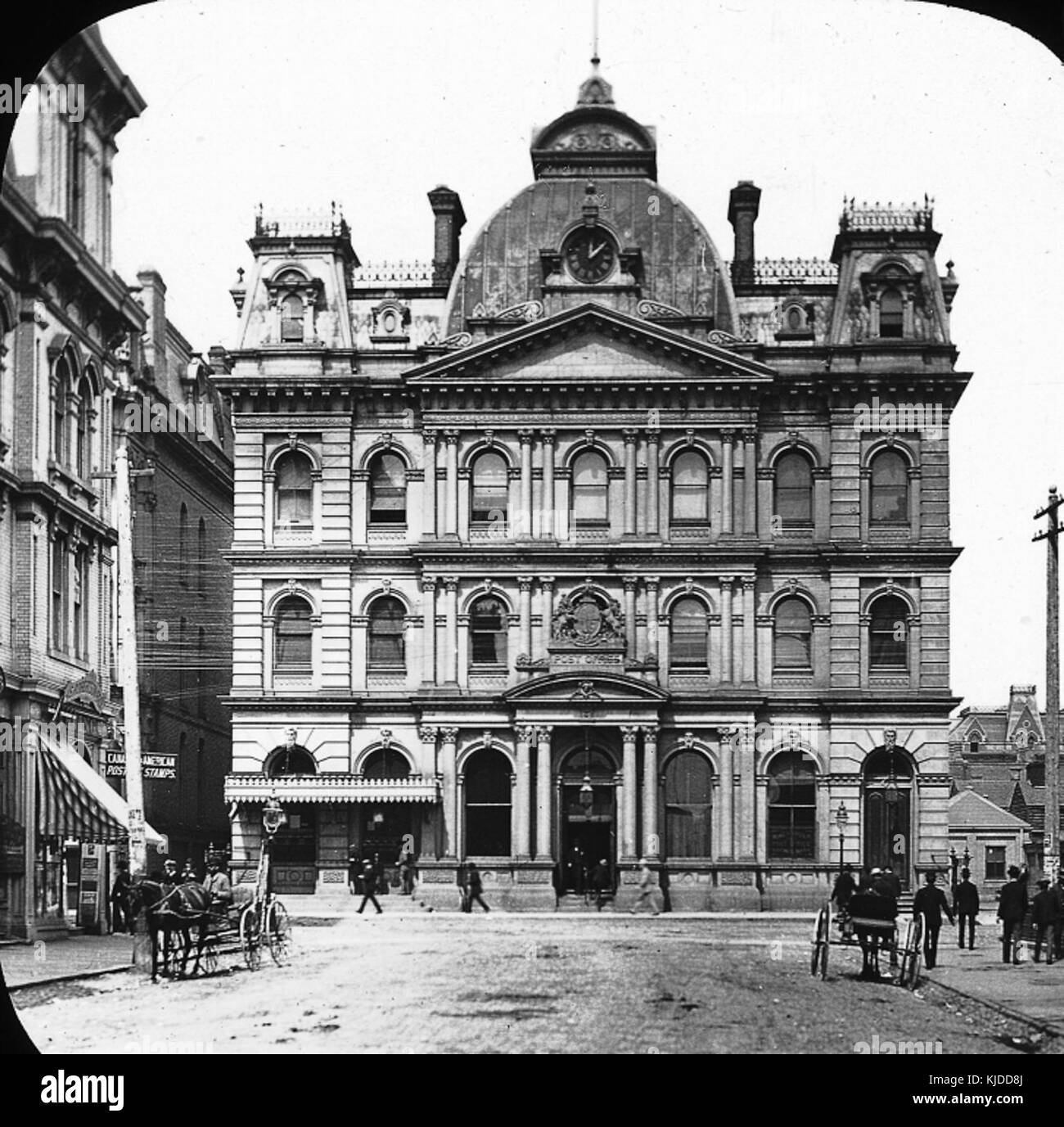 Ottawa post office in 19th century Stock Photo Alamy