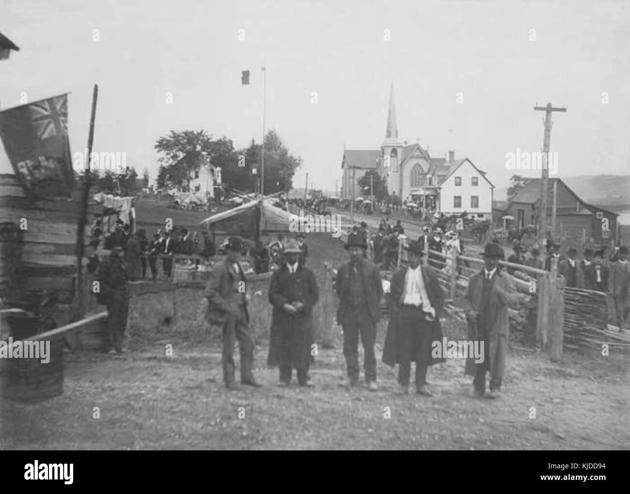 Participants Convention nationale acadienne 1908 Saint Basile Stock