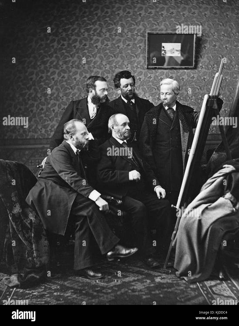 Sandham et ses amis Montreal 1880 Stock Photo