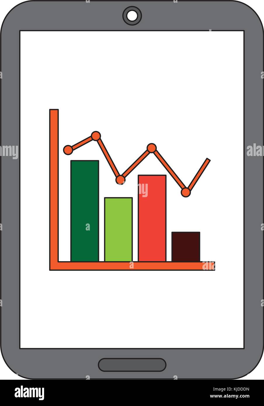 graph chart icon image Stock Vector Image & Art - Alamy