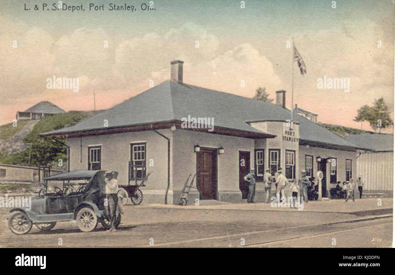 Port Stanley station of the London and Port Stanley radial raiilway Stock Photo