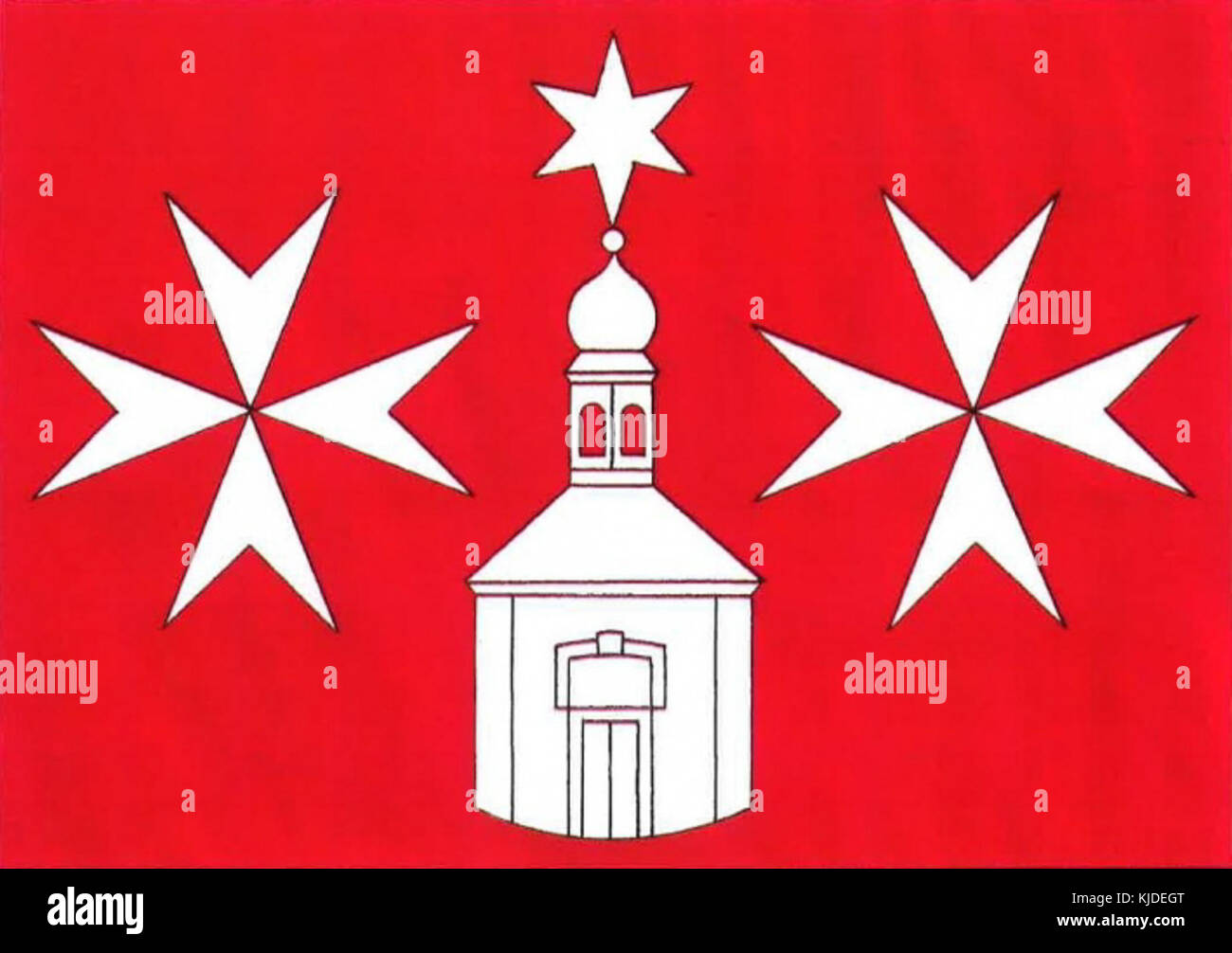 Smetanova Lhota flag Stock Photo Alamy