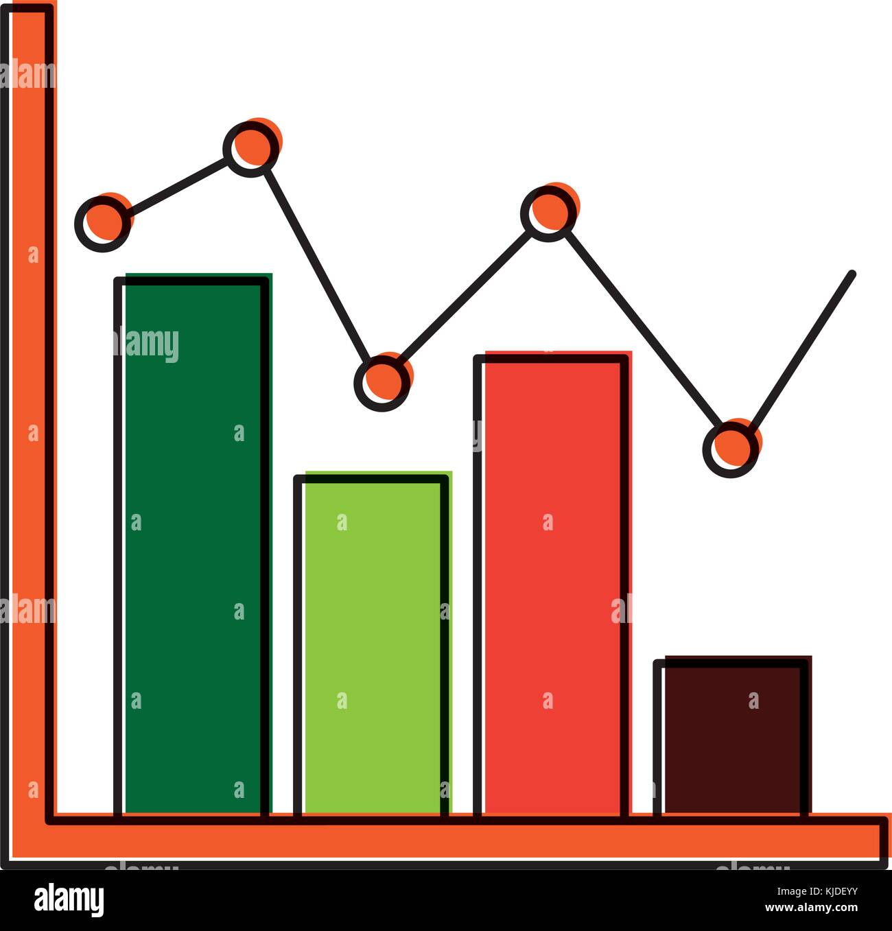 graph chart icon image Stock Vector Image & Art - Alamy