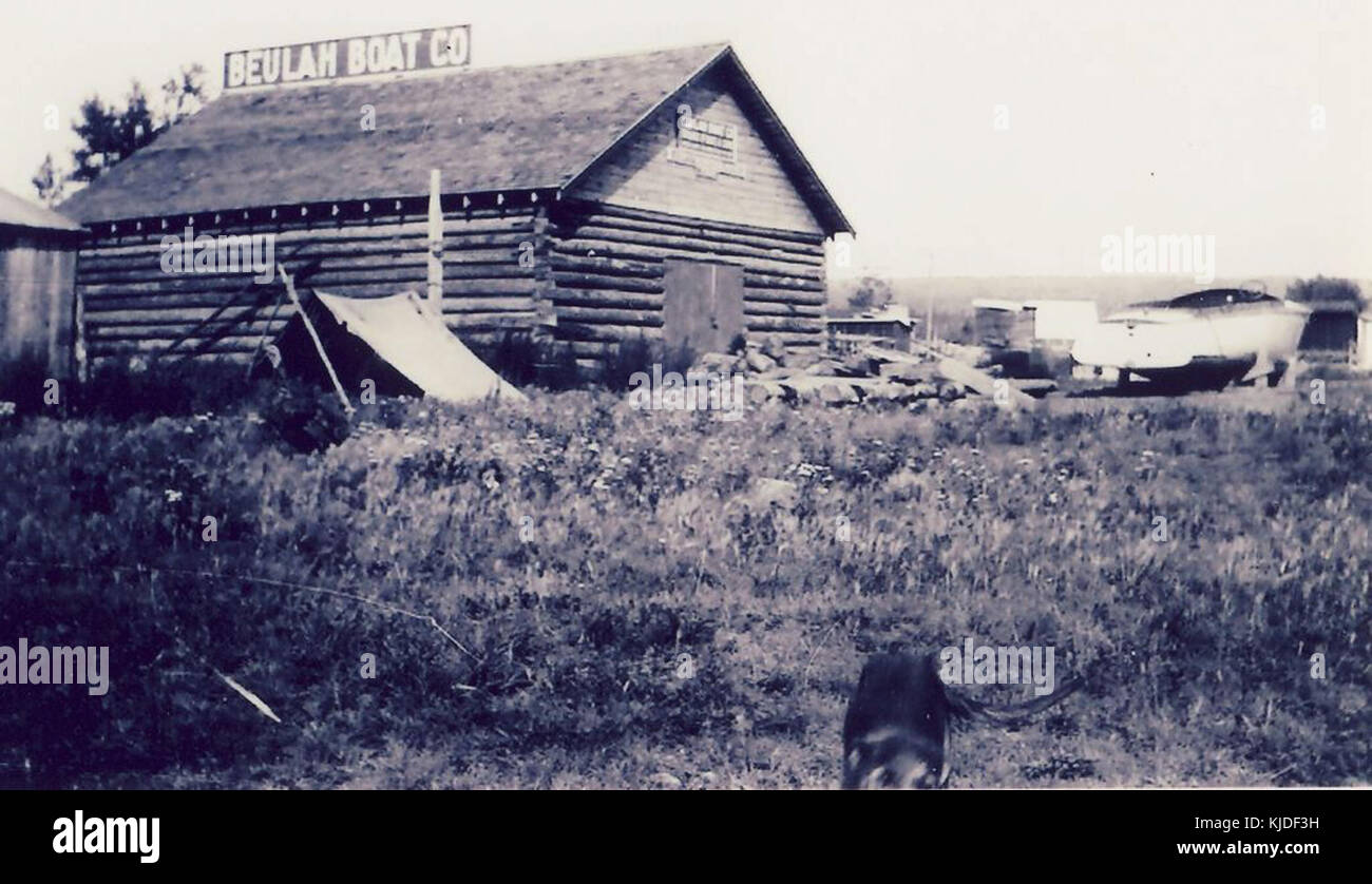 The Beulah Boat Company building at the Peace River Crossing, Alberta