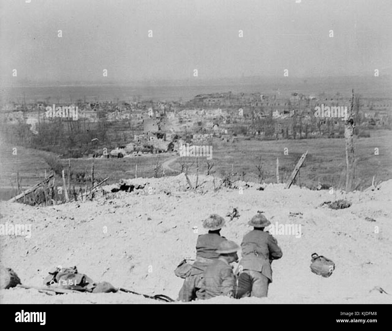 Vimy as seen from Vimy Ridge 1917 04 Stock Photo Alamy