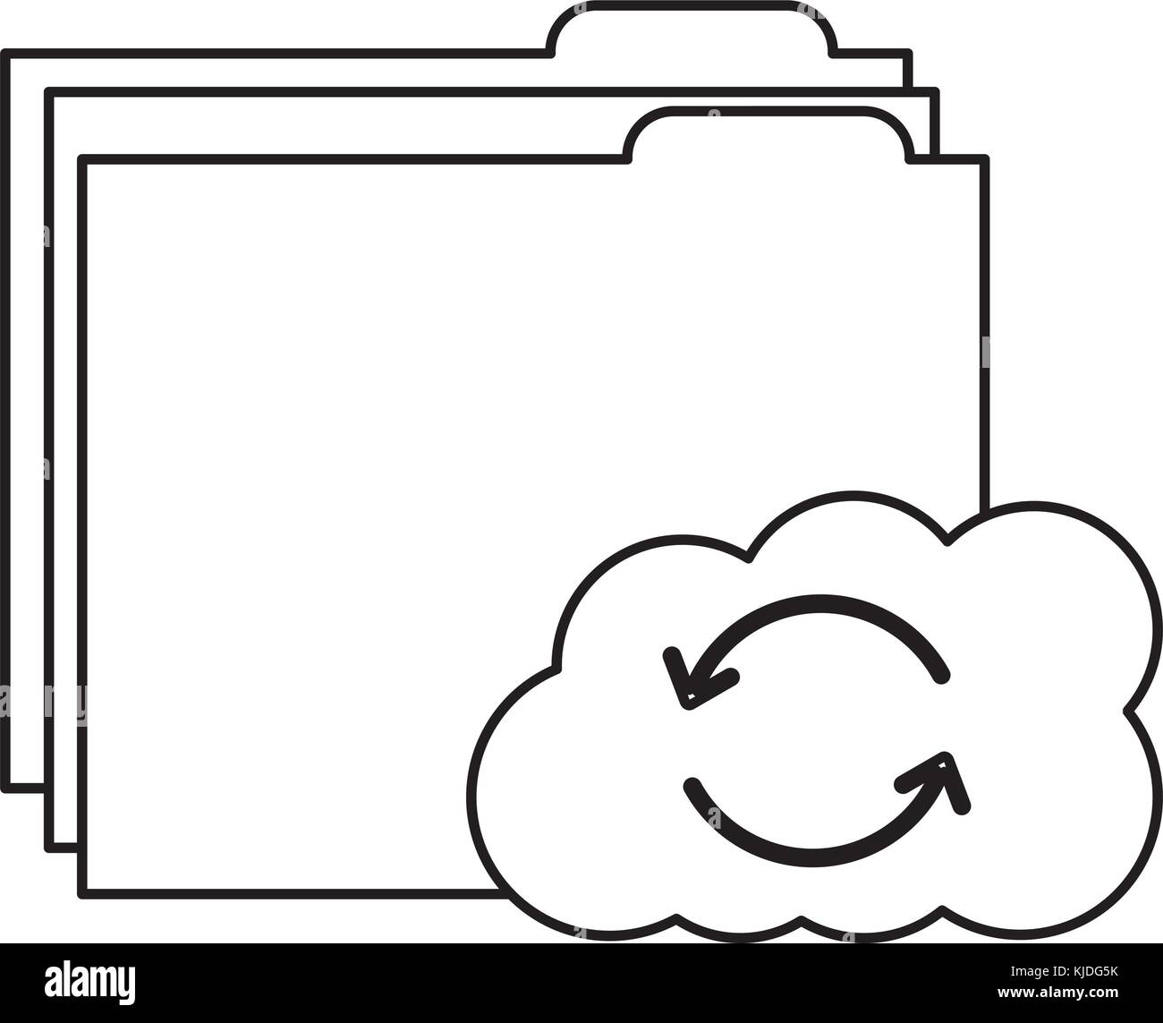 cloud folder storage sharing system file Stock Vector Image & Art Alamy