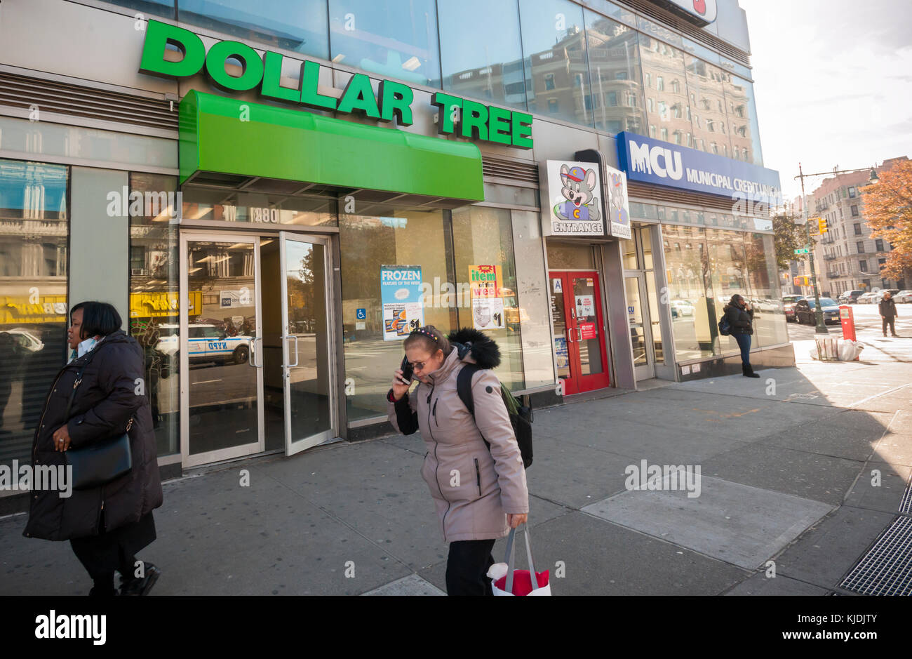 A Dollar Tree store in the Harlem neighborhood in New York ion Tuesday