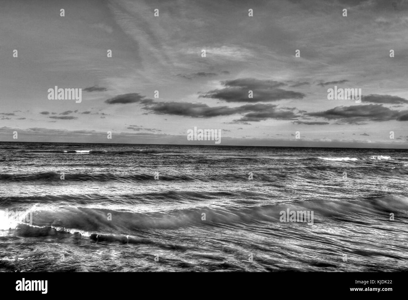 Gfp illinois beach state park monochrome picture lake michigan Stock Photo