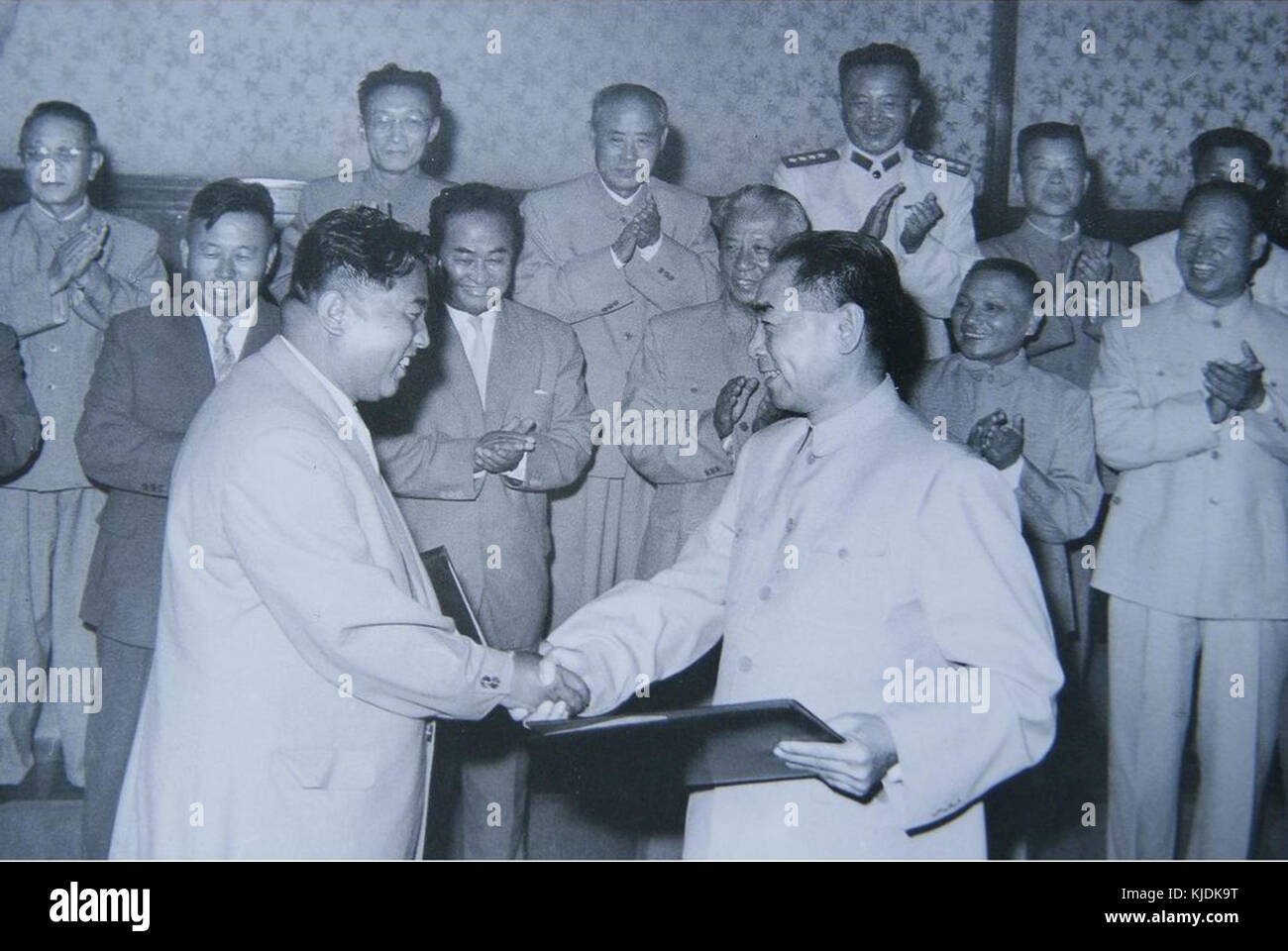 Signing Sino North Korean Mutual Aid and Cooperation Friendship Treaty ...