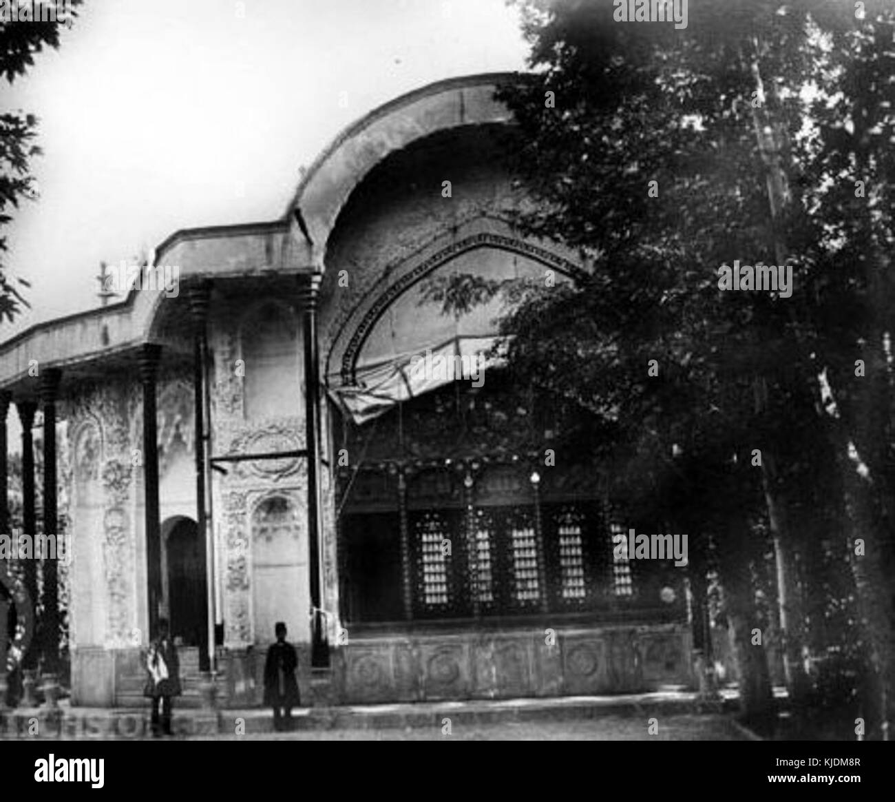 Lalehzar garden building Stock Photo - Alamy