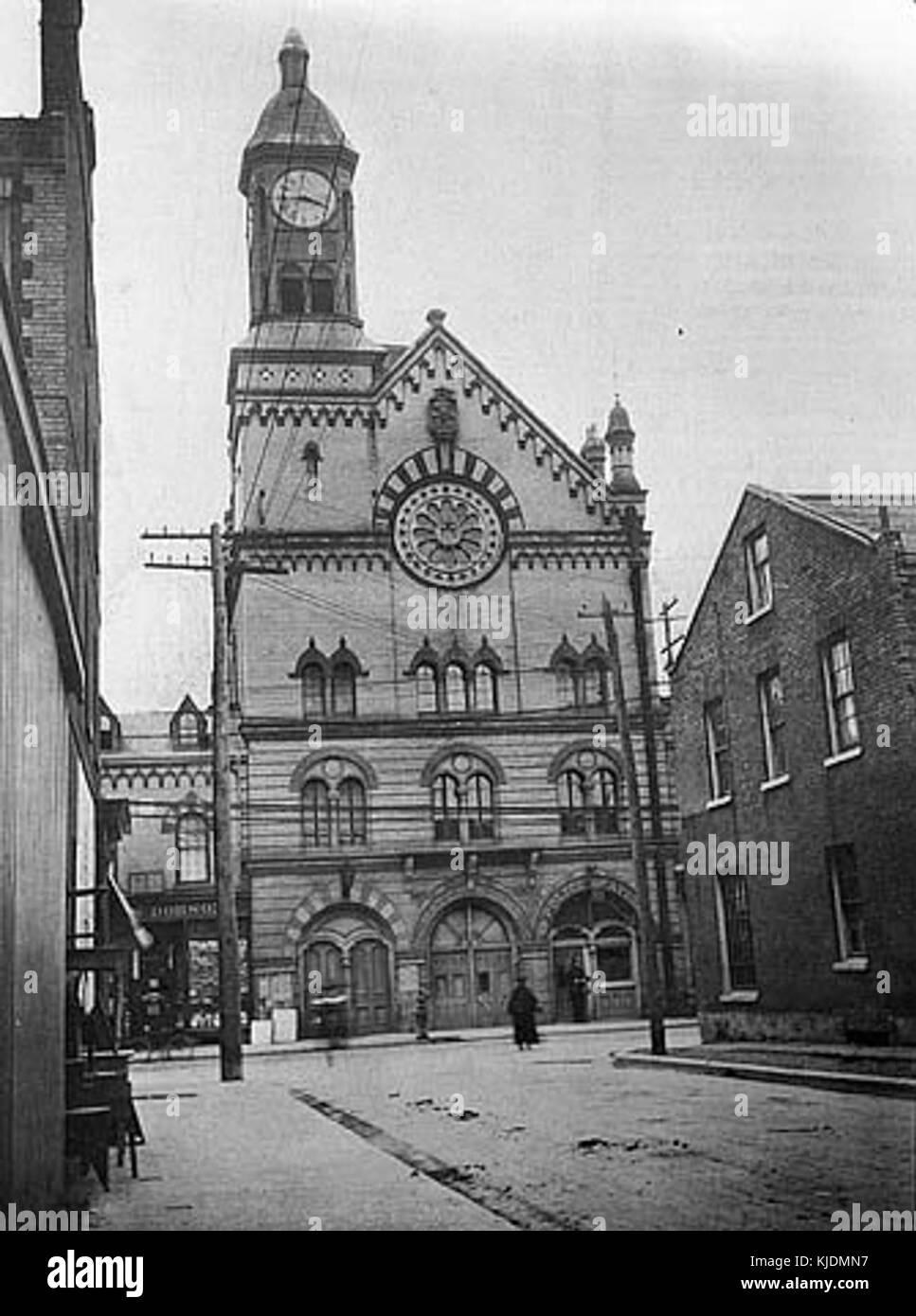 Yorkville Town Hall circa 1907 Stock Photo Alamy