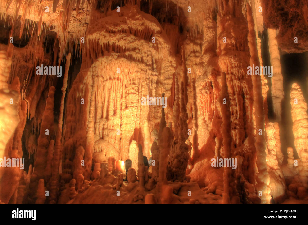 Gfp texas natural bridge caverns large room in cave Stock Photo