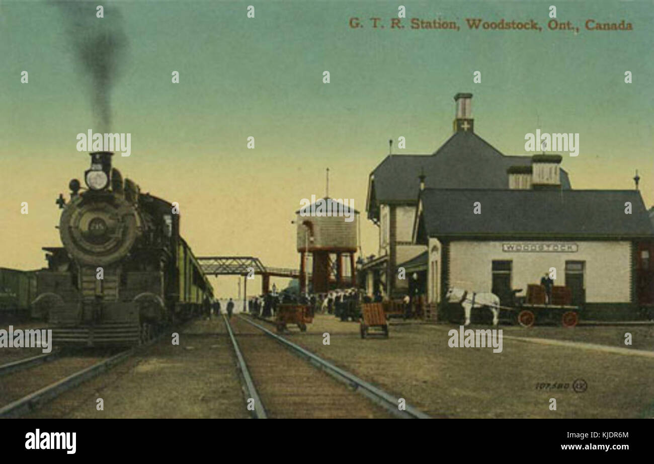 Woodstock Ontario GTR Station 3 3 Stock Photo Alamy