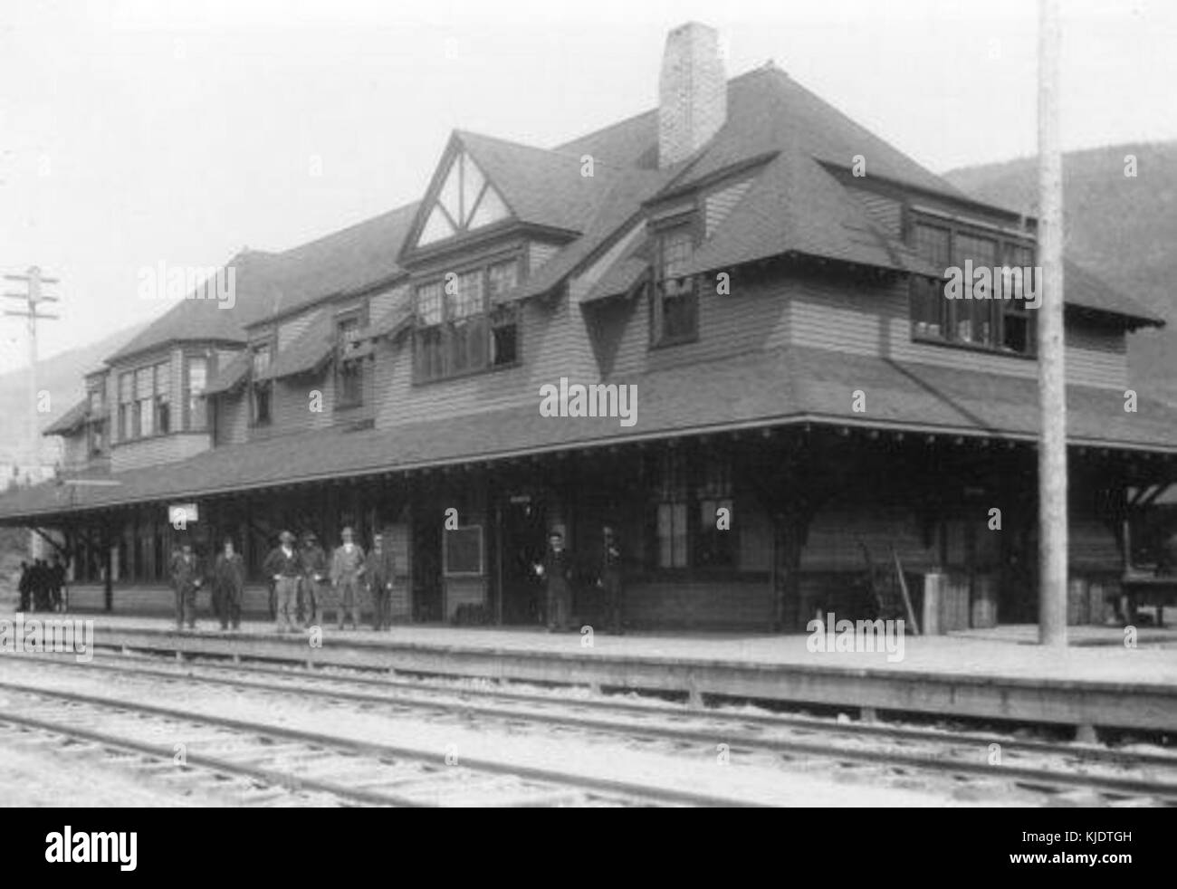 Nelson BC CPR station Stock Photo Alamy