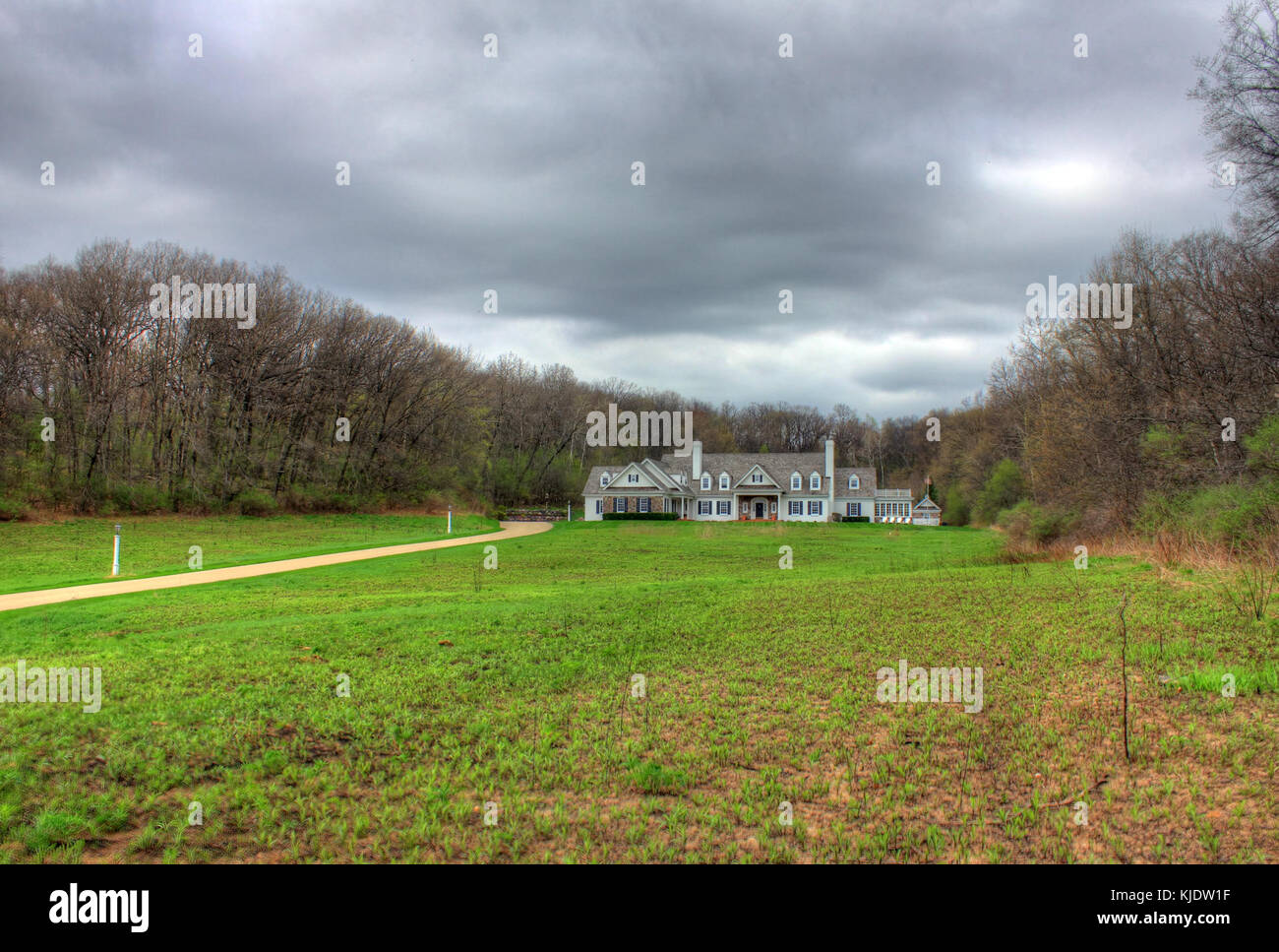 Gfp large house from far away Stock Photo