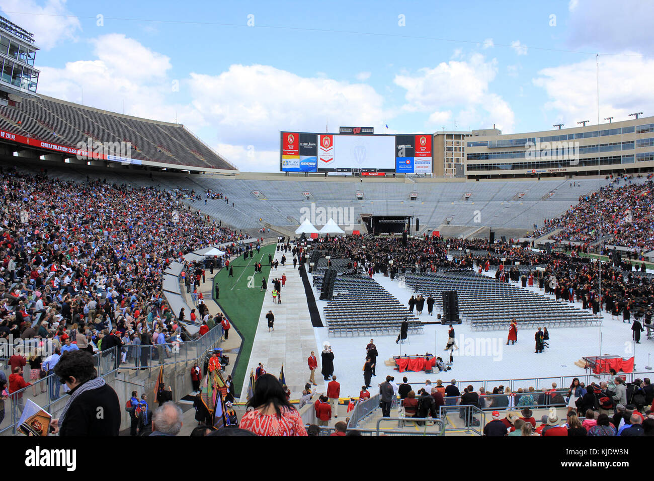 Gfp long view of camp randall Stock Photo