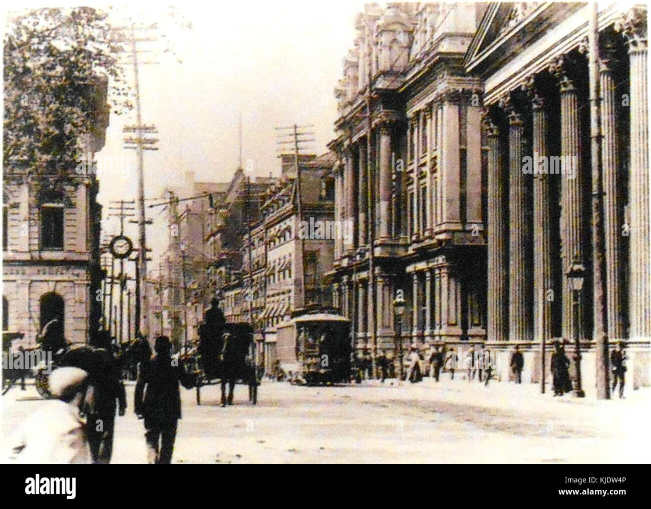 Rue Saint Jacques, Montreal, 1896 Stock Photo Alamy