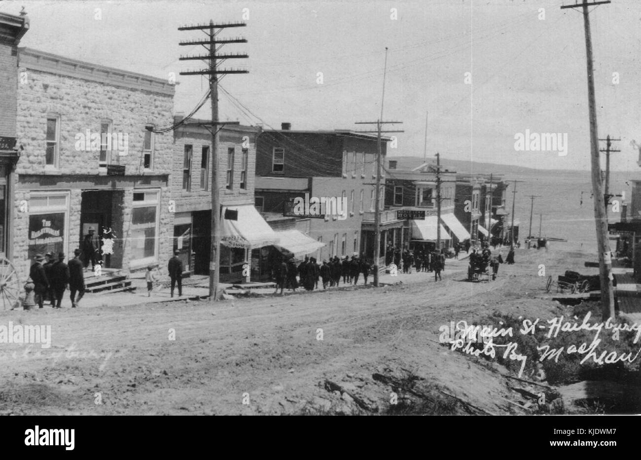 Haileybury, Ontario, Canada 1915 Stock Photo Alamy