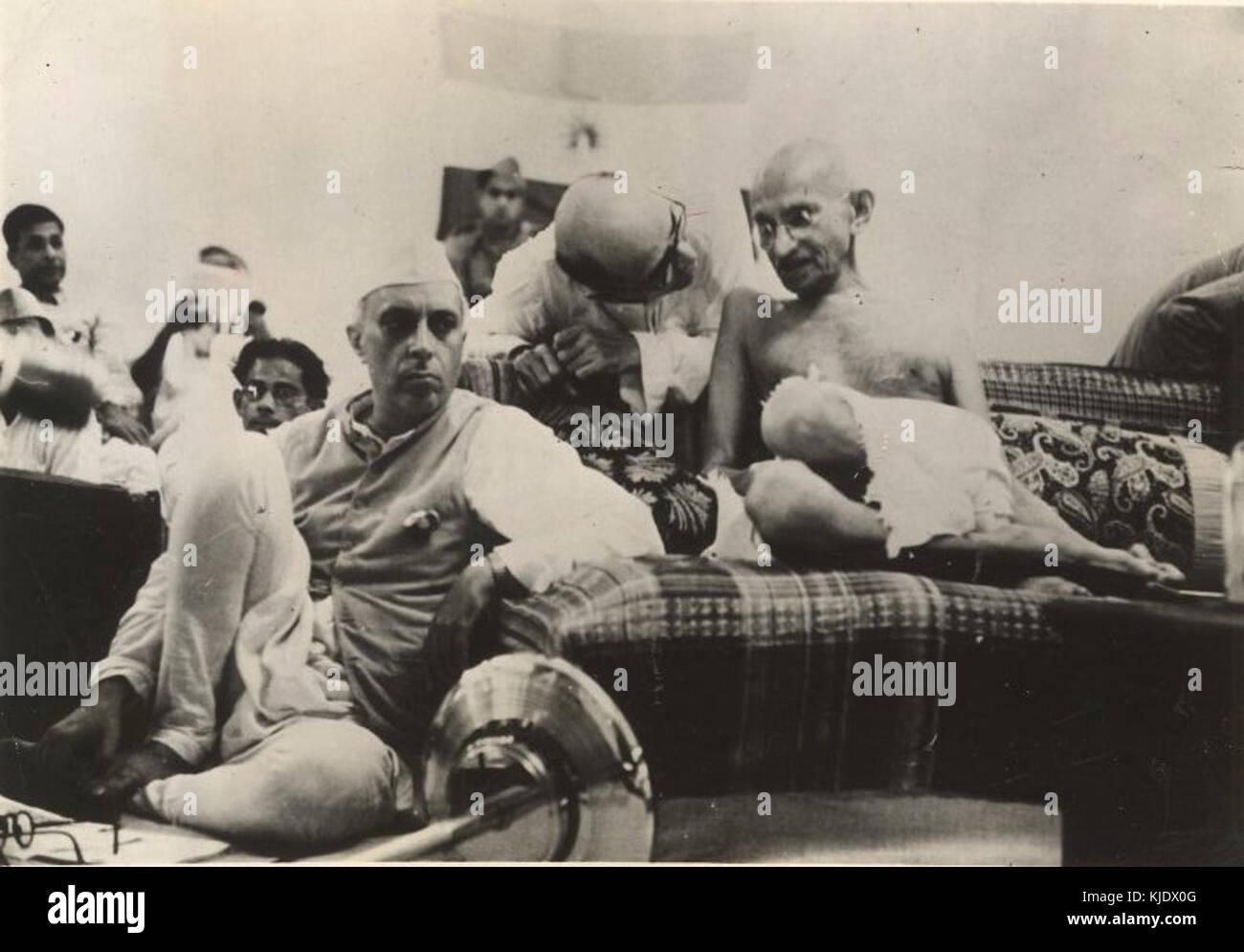 A Photograph Of Jawaharlal Nehru With Mahatma Gandhi In 1942 Capturing a-photograph-of-jawaharlal-nehru-with-mahatma-gandhi-in-1942-capturing