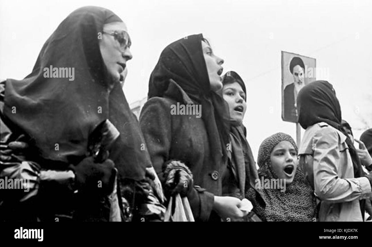 Iranian Revolution Women Stock Photo - Alamy