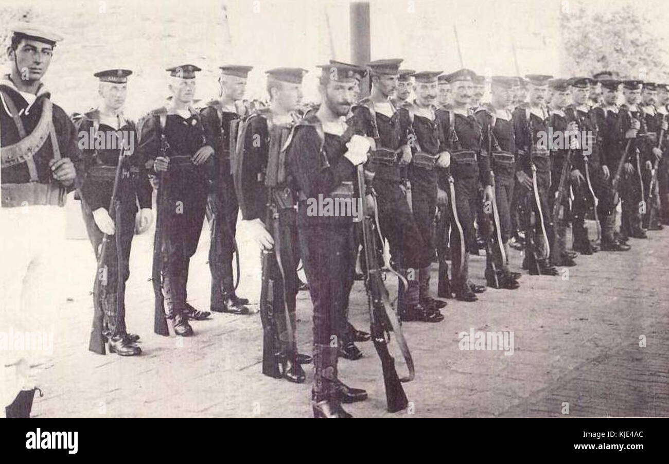 Peking Austro Hungarian marines c. 1910 1912 Stock Photo