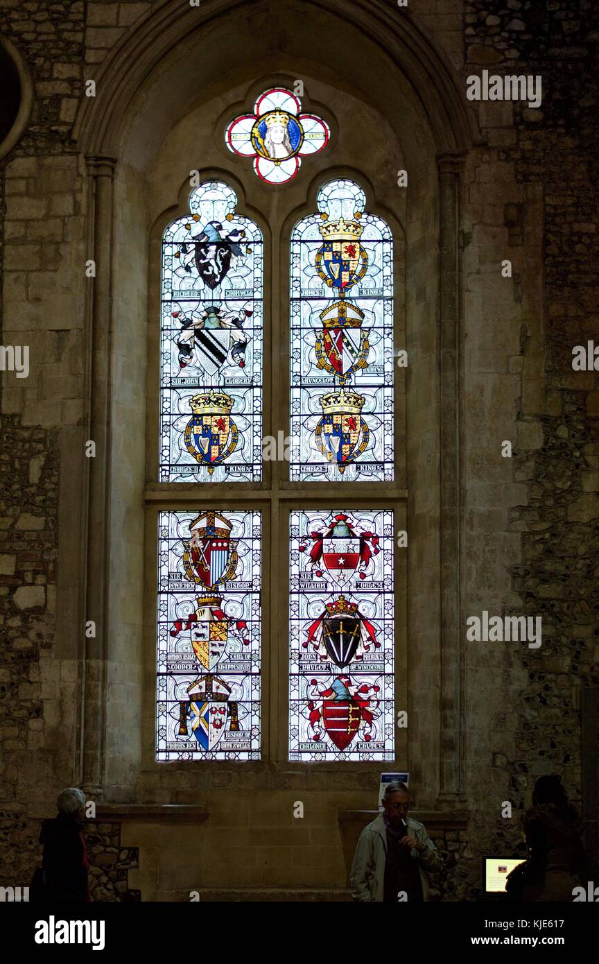Stained Glass Window Great Hall Stock Photos & Stained Glass Window ...