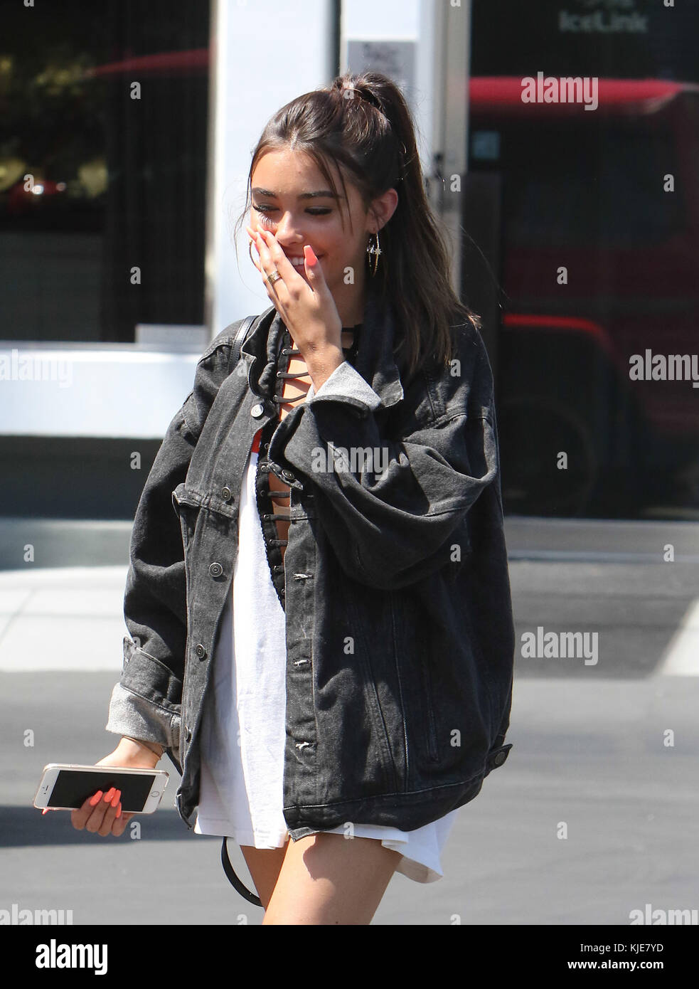 WEST HOLLYWOOD CA JULY 13 Madison Beer leaving Fred Segal. Madison Elle Beer is an American singer and actress. She gained media attention after pop star Justin Bieber tweeted a link