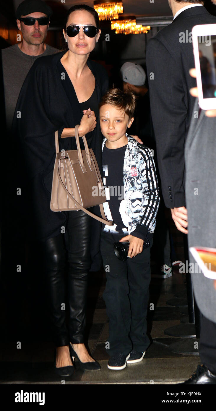 NEW YORK, NY - JUNE 19: Angelina Jolie and her son Knox Leon Jolie